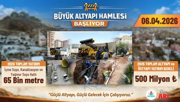 Nevşehir Belediyesi’nden Altyapı ve Üstyapıya 500 Milyonluk Dev Yatırım