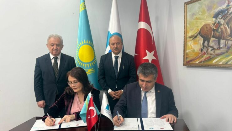 NEVÜ ve Hoca Ahmet Yesevi Uluslararası Türk-Kazak Üniversitesinden Eğitim, Araştırma ve Kültürel İş Birliği Protokolü