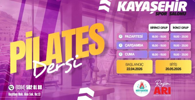 Nevşehir’de Kadınlara Özel Pilates Ders Kayıtları Başladı