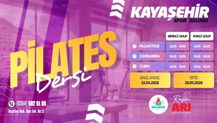 Nevşehir’de Kadınlara Özel Pilates Ders Kayıtları Başladı
