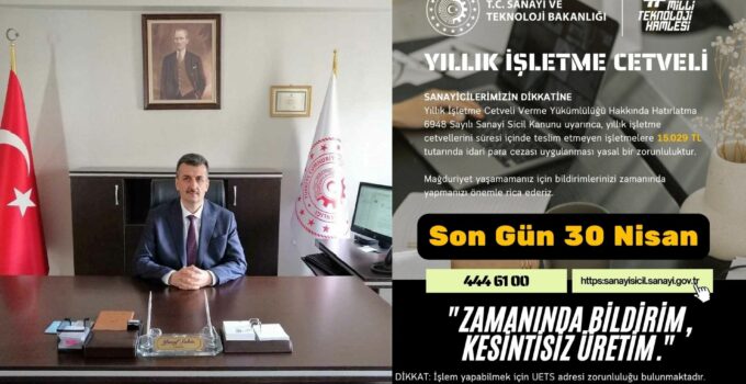 Nevşehir’de Sanayi İşletmelerine Önemli Uyarı