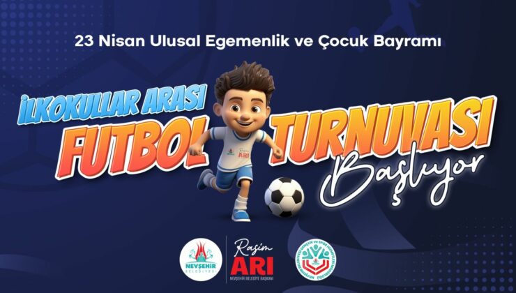 Nevşehir Belediyesi’nden İlkokullar Arası 23 Nisan Futbol Turnuvası