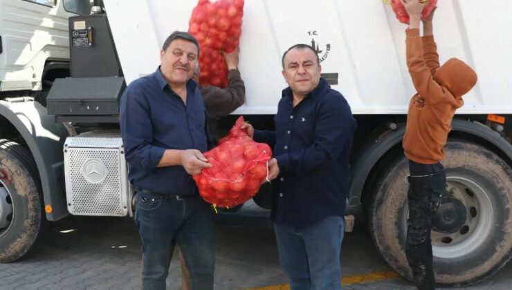 Derinkuyu Belediyesi’nden Ücretsiz Soğan Dağıtımı