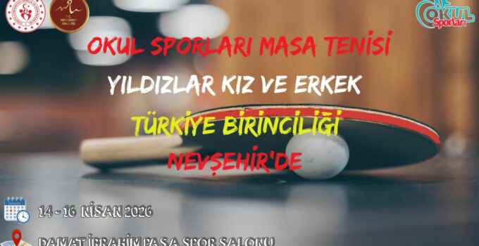 Nevşehir, Türkiye Masa Tenisi Şampiyonalarına Ev Sahipliği Yapacak