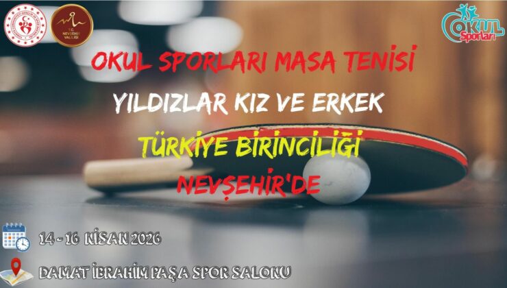 Nevşehir, Türkiye Masa Tenisi Şampiyonalarına Ev Sahipliği Yapacak