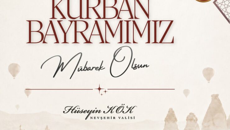 Vali Hüseyin Kök’ün Kurban Bayramı Tebrik Mesajı