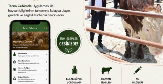 Nevşehir’de “Tarım Cebimde” Uygulamasıyla Güvenli Kurbanlık Dönemi