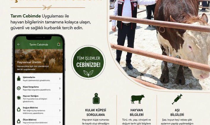 Nevşehir’de “Tarım Cebimde” Uygulamasıyla Güvenli Kurbanlık Dönemi