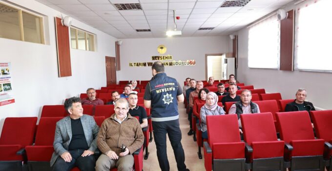 Nevşehir’de İl Tarım ve Orman Müdürlüğü Personeline “Narko Rehber” Eğitimi