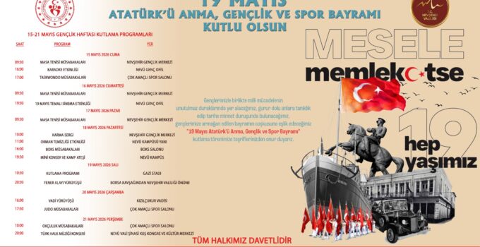 Nevşehir’de Gençlik Haftası Coşkusu Başlıyor