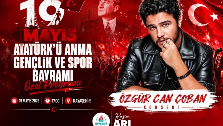 Gençlik ve Spor Bayramı’nda Özgür Can Çoban Sahne Alacak
