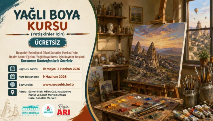 Güzel Sanatlar Merkezi’nde Yağlı Boya ve Kara Kalem Kursları Başlıyor