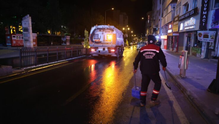 Nevşehir Cadde ve Sokaklarında Bayram Temizliği Yapıldı