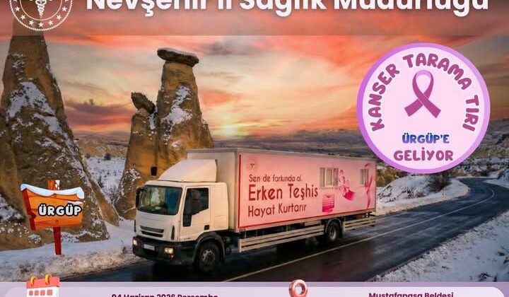 Kanser Tarama Tırı Ürgüp’te Vatandaşlara Hizmet Verecek