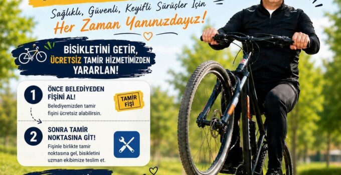Nar Belediyesiden Çocuklara Ücretsiz Bisiklet Tamir Desteği