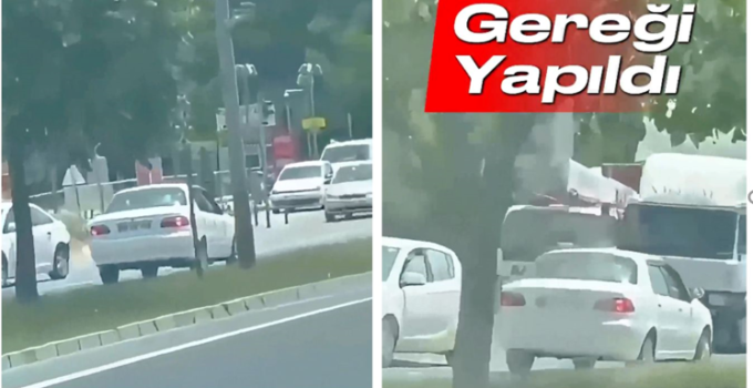 Ters Yönde İlerleyen Sürücüye 20 Bin Lira Ceza