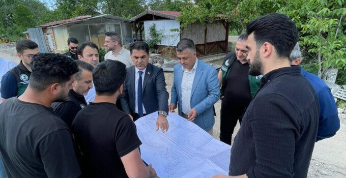 Nar Kasabasında Dere Islah Çalışmalarının İkinci Etabı Yeniden Başladı