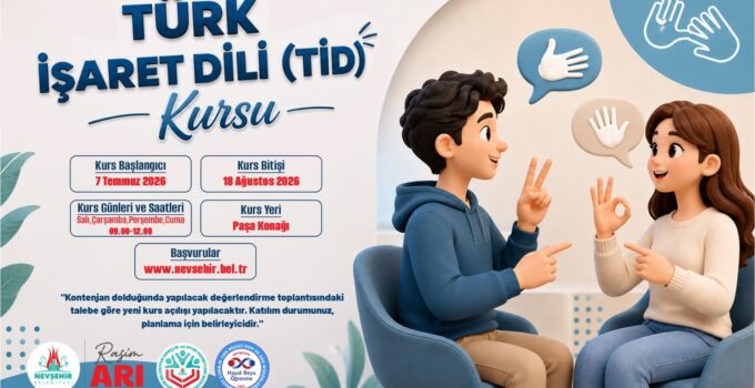 Türk İşaret Dili ve Şiş Örücülüğü Kursları Açılıyor
