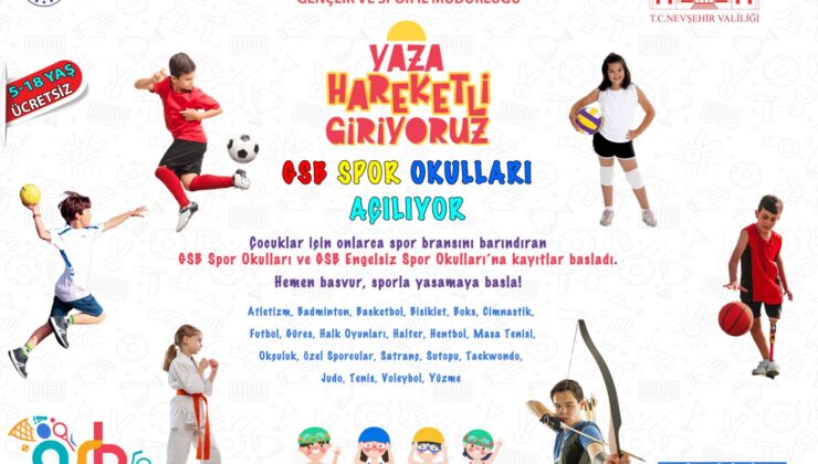 GSB Spor Okulları İçin Kayıtlar Başladı