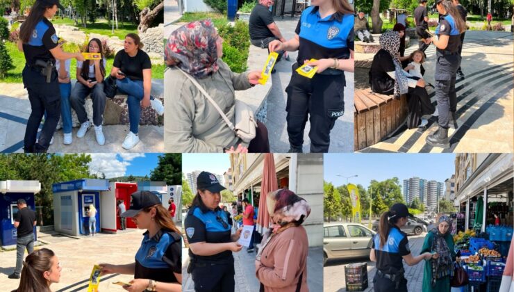 Toplum Destekli Polislerden Vatandaşlara Bilgilendirme Çalışması