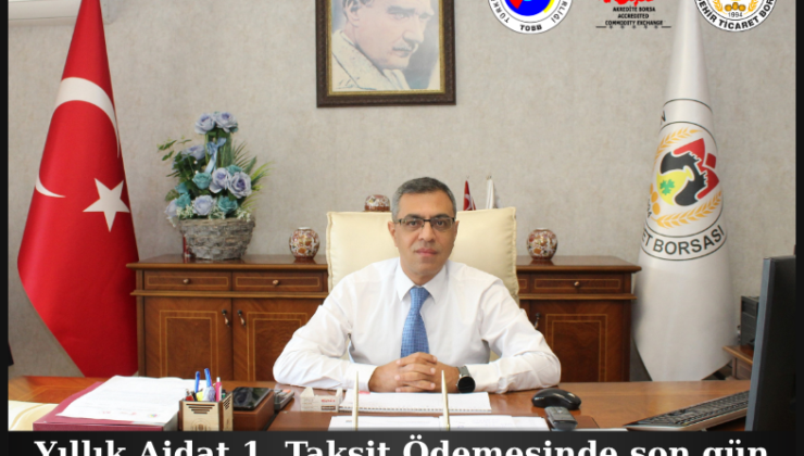 Nevşehir Ticaret Borsası’ndan Aidat Bilgilendirmesi
