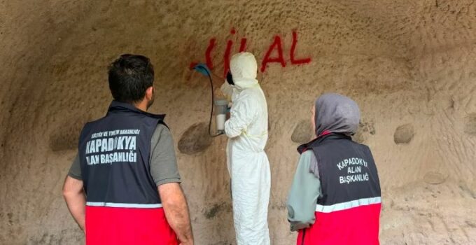Kapadokya’da Tahribata Karşı Mücadele Sürüyor