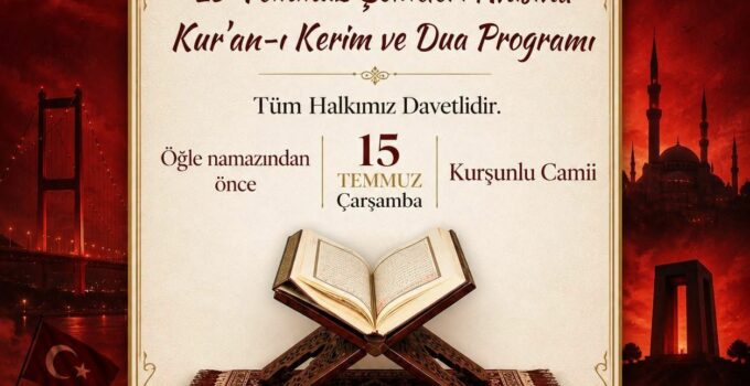 Nevşehir’de 15 Temmuz Şehitleri İçin Anma Programı Düzenlenecek