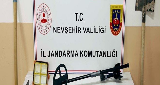 Nevşehir’de Kaçak Kazıya Suçüstü: 6 Şüpheli Jandarmaya Yakalandı