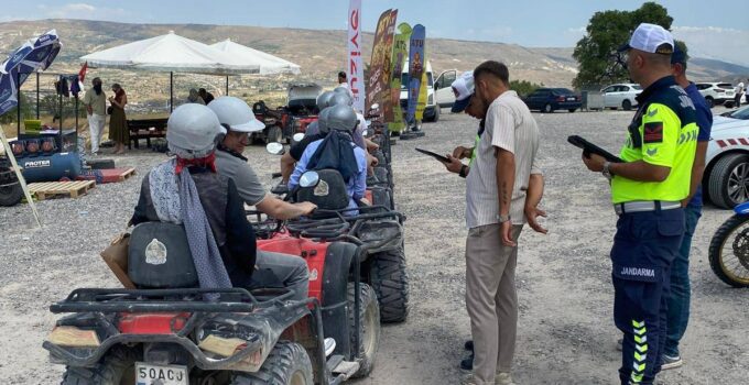 Nevşehir’de Jandarmadan Motosiklet, ATV ve UTV Denetimi