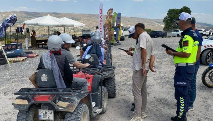 Nevşehir’de Jandarmadan Motosiklet, ATV ve UTV Denetimi