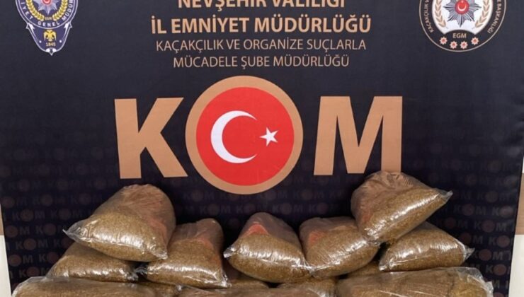 Nevşehir’de Kaçak Tütün Operasyonu: 18 Bin Makaron Ele Geçirildi