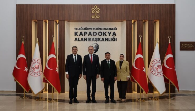 Yazgı, Çiçek ve Böhürler’den Kapadokya Alan Başkanlığı’na Ziyaret