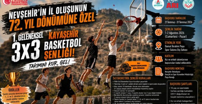 1. Geleneksel Kayaşehir 3×3 Basketbol Şenliği Başlıyor
