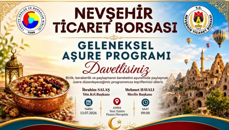 Nevşehir Ticaret Borsasından Aşure İkramına Davet