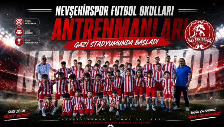 Nevşehir Spor Futbol Okulları Antrenmanları Başladı