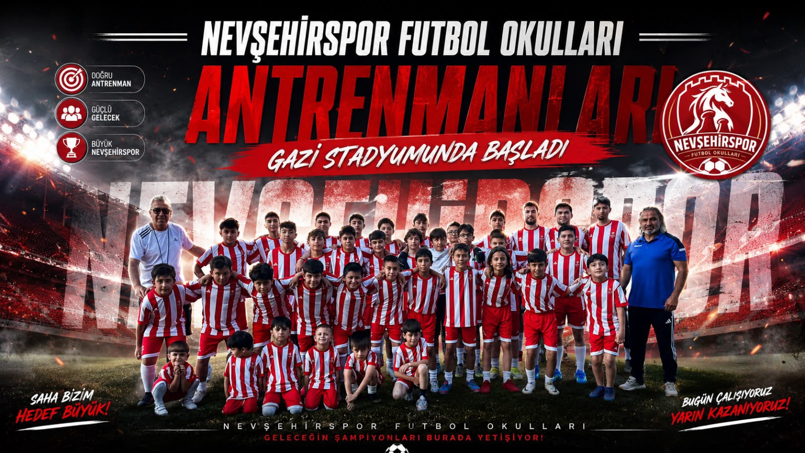 Nevşehir Spor Futbol Okulları Antrenmanları Başladı