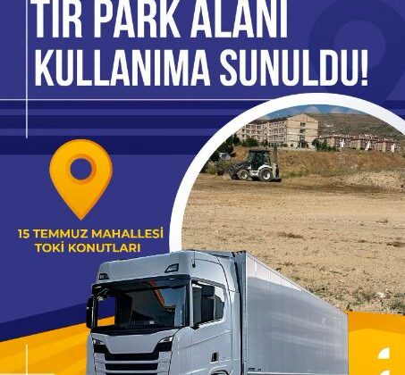 Ürgüp’te TIR Park Alanı Hizmete Açıldı