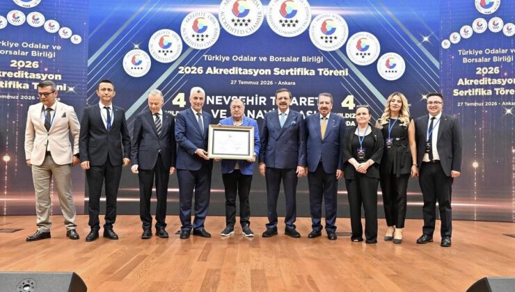 Nevşehir TSO, TOBB Akreditasyon Sertifikasını Yeniden Almaya Hak Kazandı