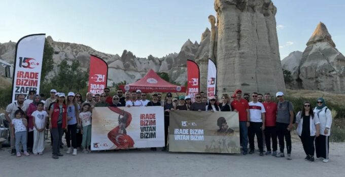 15 Temmuz Demokrasi ve Millî Birlik Günü Kapsamında Aşk Vadisi’nde Anlamlı Yürüyüş
