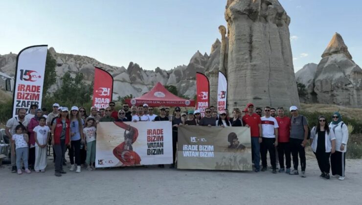 15 Temmuz Demokrasi ve Millî Birlik Günü Kapsamında Aşk Vadisi’nde Anlamlı Yürüyüş