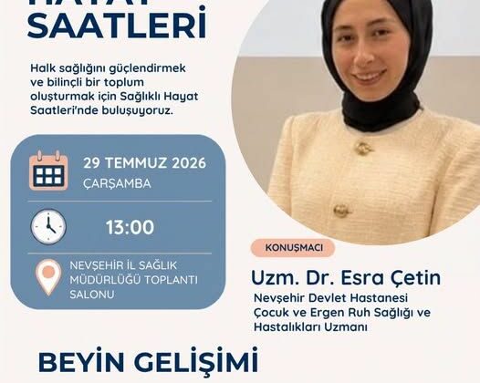 Nevşehir’de Ergenlikte Beyin Gelişimi Semineri