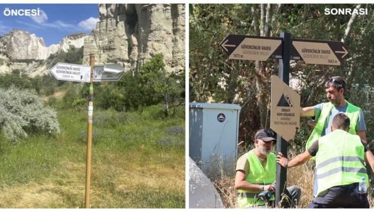 Güvercinlik Vadisi Daha Güvenli Hale Getirildi: Bilgilendirme Levhaları Yenilendi