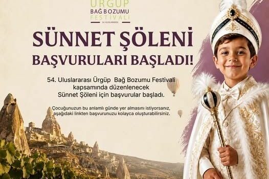 Ürgüp’te Sünnet Şöleni İçin Başvurular Başladı