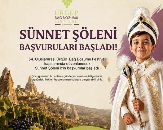 Ürgüp’te Sünnet Şöleni İçin Başvurular Başladı