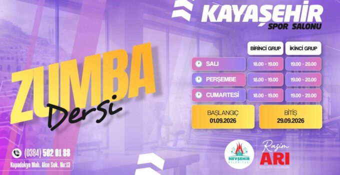 Nevşehir’de Kadınlara Özel Zumba ve Pilates Kursları Başlıyor