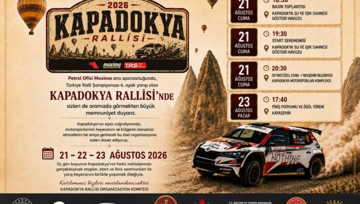 Ralli Şampiyonası Kapadokya’da Toprağa Çıkıyor