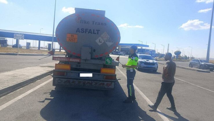 Nevşehir’de Otoyol Jandarmasından Tehlikeli Madde Taşıyan Araçlara Denetim