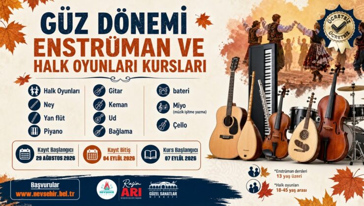 Nevşehir’de Güz Dönemi Sanat Kursları Başlıyor