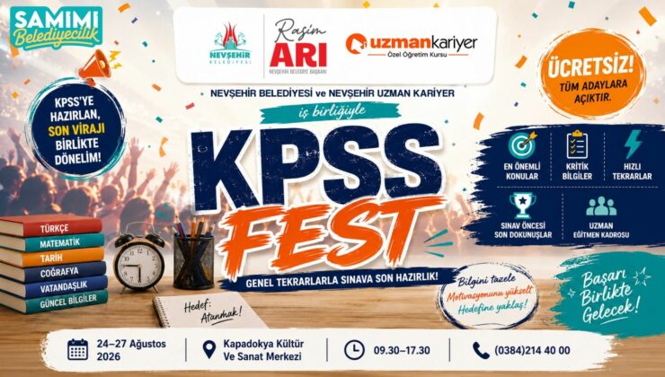 “KPSS Fest” Genel Tekrar ve Motivasyon Zirvesi Başlıyor
