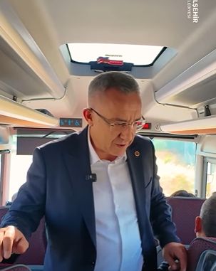 Başkan Erkan Çiftci, Toplu Taşıma Otobüslerinde Denetim Yaptı